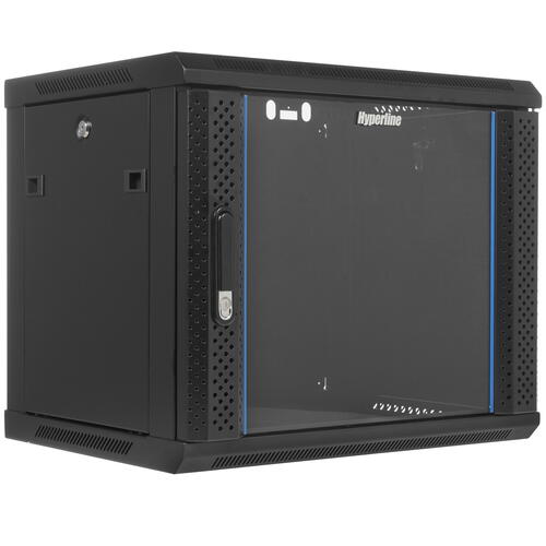 Купить Шкаф коммутационный Hyperline [TWB-0945-GP-RAL9004]  4710642. Характеристики, отзывы и цены в Донецке