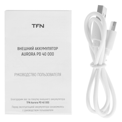Купить Портативный аккумулятор TFN Aurora PD серый  9259225. Характеристики, отзывы и цены в Донецке