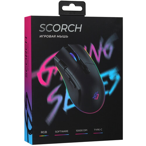 Купить Мышь беспроводная/проводная DEXP GS Scorch  черный  9008715. Характеристики, отзывы и цены в Донецке
