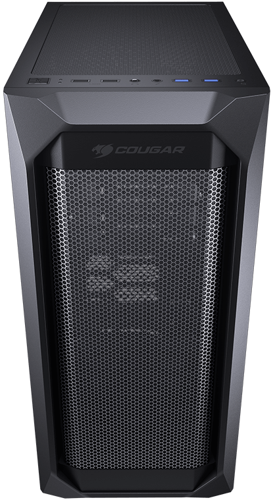 Купить Корпус Cougar MX410 Mesh [CGR-5VM6B-MESH] черный  1659121. Характеристики, отзывы и цены в Донецке