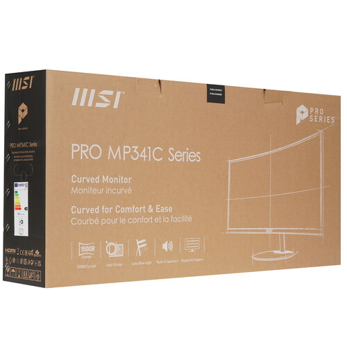Купить 34" Монитор MSI PRO MP341CQ черный  5464136. Характеристики, отзывы и цены в Донецке