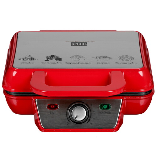 Купить Вафельница GFgrilGFW-015 Waffle Plus красный  1157335. Характеристики, отзывы и цены в Донецке