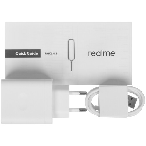 Купить 6.67" Смартфон realme C71 128 ГБ белый  5628816. Характеристики, отзывы и цены в Донецке