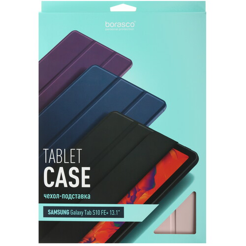 Купить Чехол-книжка BoraSCO для Samsung Galaxy Tab S10 FE+ розовый  5626114. Характеристики, отзывы и цены в Донецке