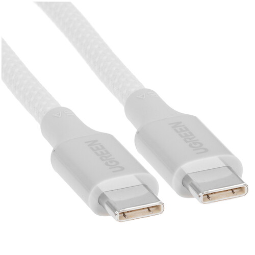 Купить Кабель круглый Ugreen USB Type-C - USB Type-C серебристый 1 м  5624649. Характеристики, отзывы и цены в Донецке