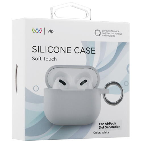 Купить Чехол vlp для Apple AirPods 3, Axxa AB-01, Deppa Air Nova, Kenshi AP-W03, белый  4883607. Характеристики, отзывы и цены в Донецке