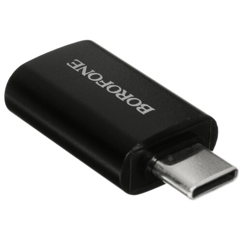 Купить OTG-переходник Borofone черный  5635409. Характеристики, отзывы и цены в Донецке