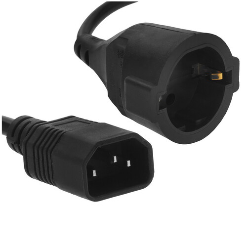 Купить Переходник питания Bion IEC C14 - CEE 7/4  5612945. Характеристики, отзывы и цены в Донецке