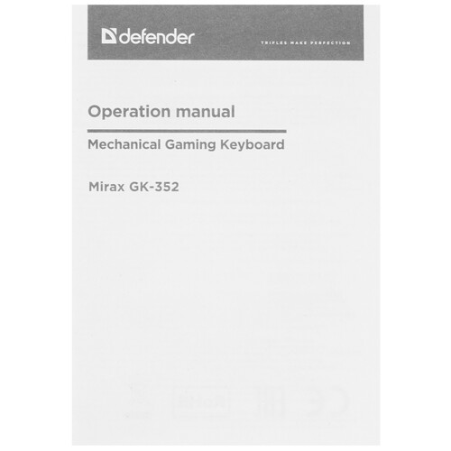 Купить Клавиатура  проводная Defender Mirax GK-352  9230454. Характеристики, отзывы и цены в Донецке