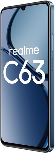 Купить 6.74" Смартфон realme C63 256 ГБ синий  5487647. Характеристики, отзывы и цены в Донецке