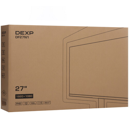 Купить 27" Монитор DEXP DF27N1 черный  9074305. Характеристики, отзывы и цены в Донецке