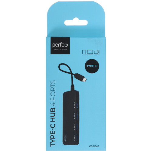 Купить USB-разветвитель Perfeo PF-H048  5611302. Характеристики, отзывы и цены в Донецке