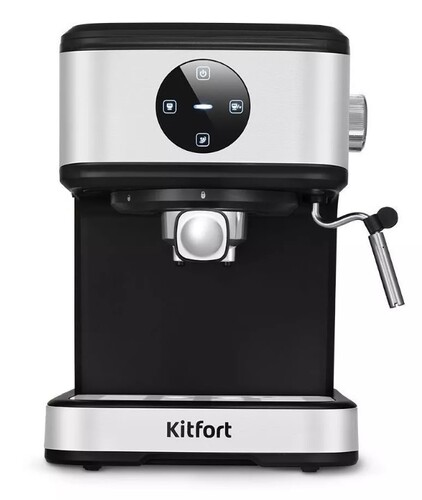 Купить Кофеварка рожковая Kitfort КТ-7224 черный  9129643. Характеристики, отзывы и цены в Донецке