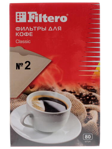 Купить Одноразовые фильтры Filtero Classic №2 коричневый  1105234. Характеристики, отзывы и цены в Донецке