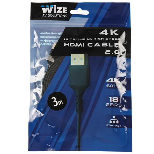 Купить Кабель  Wize HDMI - HDMI, 3 м  5479795. Характеристики, отзывы и цены в Донецке