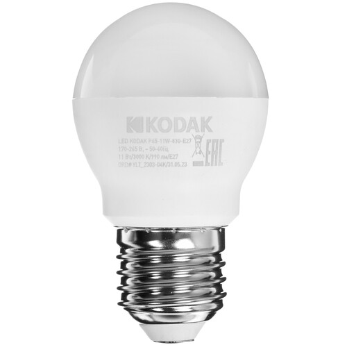 Купить Комплект светодиодных ламп Kodak P45-11W-830-E27  9305897. Характеристики, отзывы и цены в Донецке