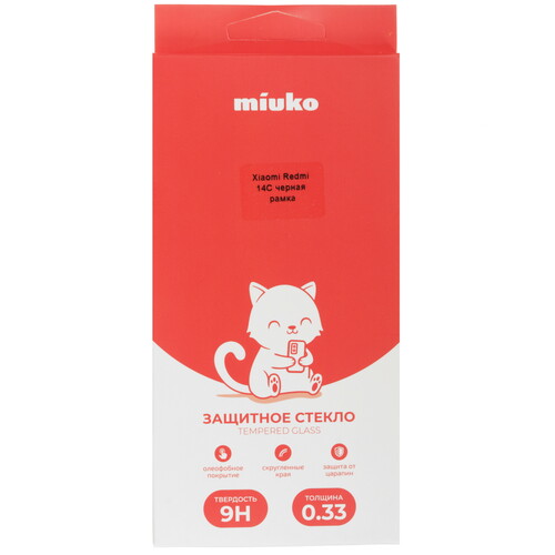 Купить Защитное стекло Miuko для экрана POCO C75/ Xiaomi Redmi 14C/ A4  5638497. Характеристики, отзывы и цены в Донецке