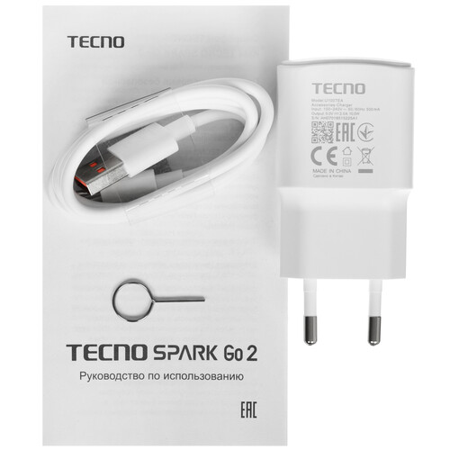 Купить 6.67" Смартфон Tecno SPARK GO 2 128 ГБ зеленый  5633266. Характеристики, отзывы и цены в Донецке