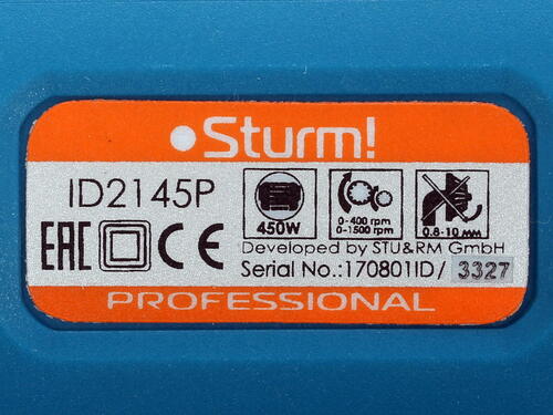 Купить Дрель-шуруповерт Sturm! ID2145P  1086045. Характеристики, отзывы и цены в Донецке