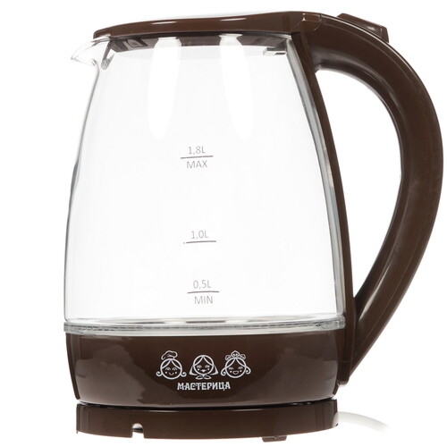 Купить Электрочайник Мастерица ЕК-1801G коричневый  8157391. Характеристики, отзывы и цены в Донецке