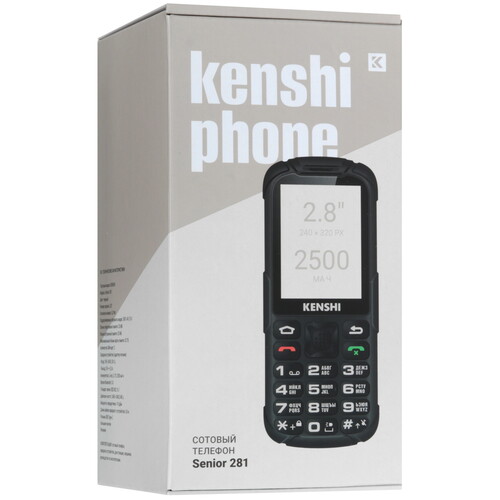 Купить Сотовый телефон KENSHI Senior 281 черный  9119431. Характеристики, отзывы и цены в Донецке
