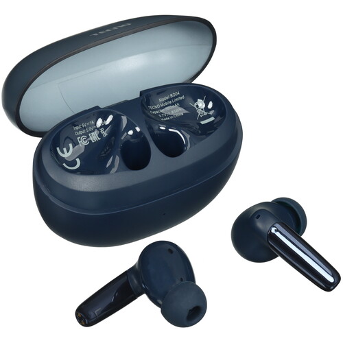 Купить Наушники TWS Tecno Buds 4 синий 2024  5484946. Характеристики, отзывы и цены в Донецке
