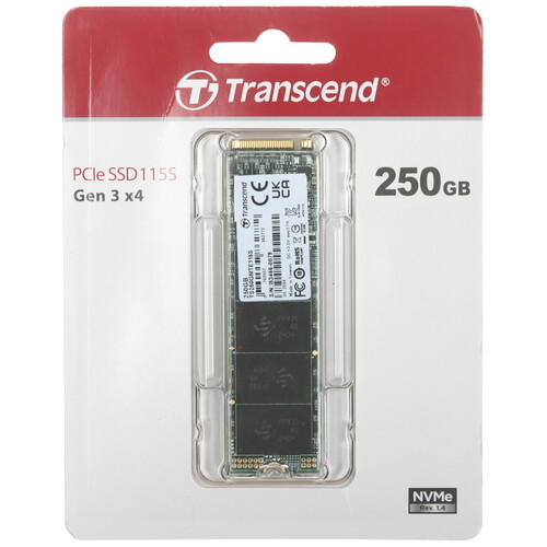 Купить 250 ГБ M.2 NVMe накопитель Transcend MTE115S [TS250GMTE115S]  5453635. Характеристики, отзывы и цены в Донецке