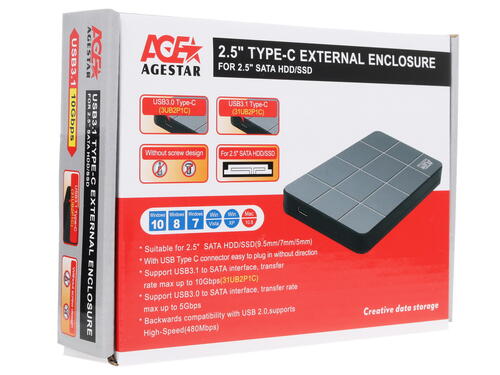Купить 2.5" Внешний бокс Agestar 3UB2P1C  1191969. Характеристики, отзывы и цены в Донецке