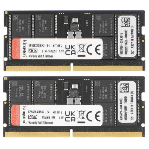 Купить Оперативная память SODIMM Kingston FURY Impact [KF556S40IBK2-64] 64 ГБ  5092003. Характеристики, отзывы и цены в Донецке