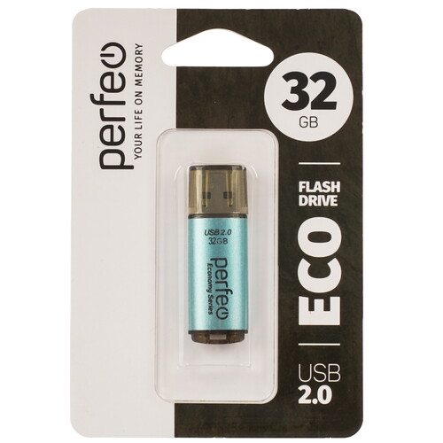 Купить Память USB Flash 32 ГБ Perfeo E04 Economy Series [PF-E04G032ES]  9209097. Характеристики, отзывы и цены в Донецке