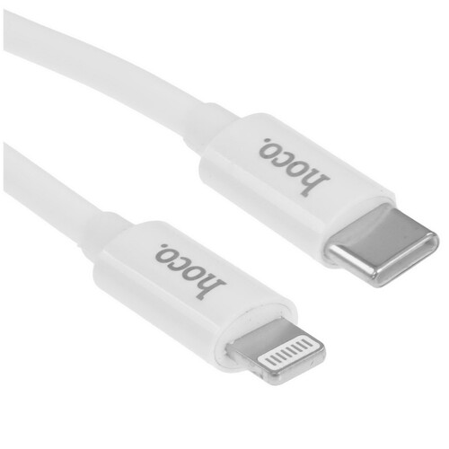 Купить Кабель круглый Hoco Lightning 8-pin - USB Type-C белый 1 м  9238204. Характеристики, отзывы и цены в Донецке