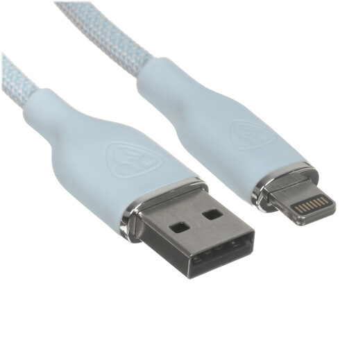 Купить Кабель круглый BY Lightning 8-pin - USB 2.0 Type-A голубой 1 м  5482085. Характеристики, отзывы и цены в Донецке