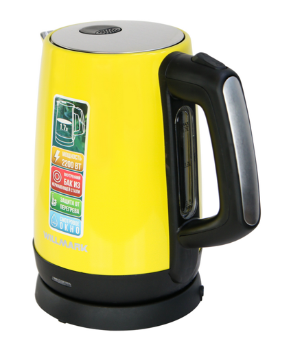 Купить Электрочайник WILLMARK WEK-1758S желтый  9908682. Характеристики, отзывы и цены в Донецке