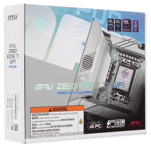 Купить Материнская плата MSI MPG Z890I EDGE TI WIFI  5494372. Характеристики, отзывы и цены в Донецке