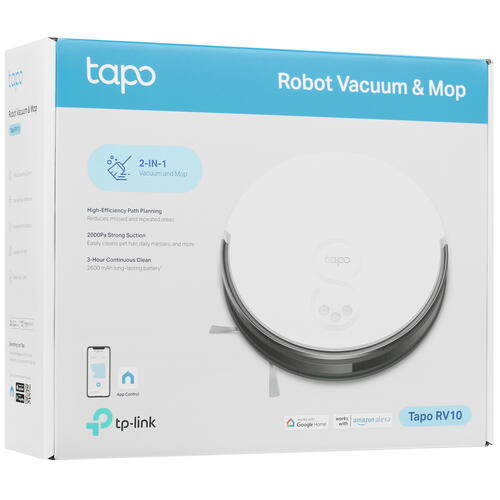 Купить Робот-пылесос TP-Link Tapo RV10 белый  5411521. Характеристики, отзывы и цены в Донецке