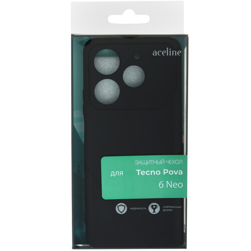 Купить Накладка  Aceline Fresh для Tecno POVA 6 Neo черный  9103976. Характеристики, отзывы и цены в Донецке