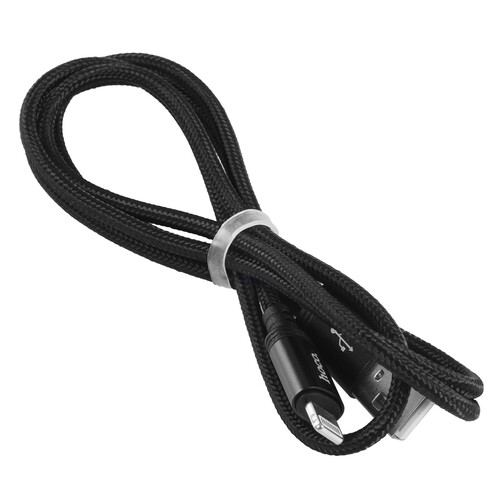 Купить Кабель круглый Hoco Lightning 8-pin - USB 2.0 Type-A черный 1 м  9238198. Характеристики, отзывы и цены в Донецке