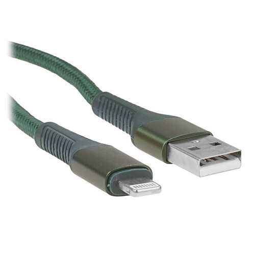 Купить Кабель круглый Perfeo Lightning 8-pin - USB 2.0 Type-A зеленый 1 м  5620224. Характеристики, отзывы и цены в Донецке