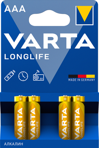 Купить Батарейка Varta LongLife AAA / AAA (LR03/FR03)  4743345. Характеристики, отзывы и цены в Донецке