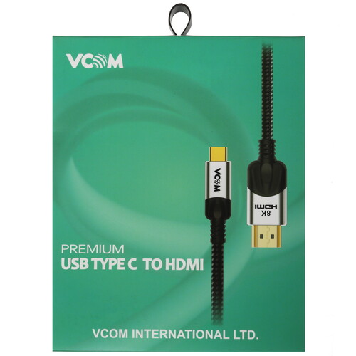 Купить Кабель однонаправленный VCOM USB Type-C - HDMI, 1.8 м  5471556. Характеристики, отзывы и цены в Донецке