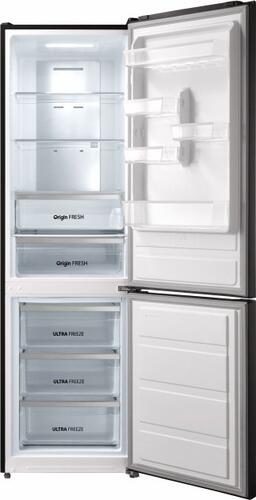 Купить Холодильник с морозильником  Toshiba GR-RB308WE-DGJ (22) черный  9958279. Характеристики, отзывы и цены в Донецке