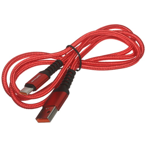 Купить Кабель круглый GoPower USB Type-C - USB 2.0 Type-A красный 1 м  5479681. Характеристики, отзывы и цены в Донецке
