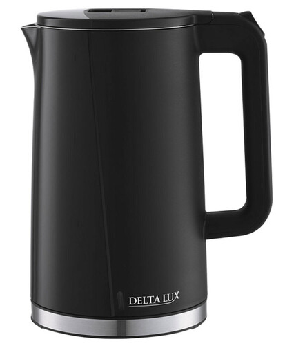 Купить Электрочайник Delta Lux DE-1011 черный  9050528. Характеристики, отзывы и цены в Донецке