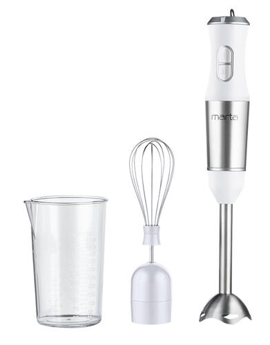 Купить Блендер погружной MARTA MT-1577 белый  9071449. Характеристики, отзывы и цены в Донецке