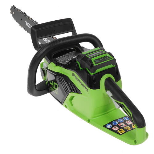 Купить Аккумуляторная цепная пила GreenWorks GD40CS18K2 (2005807UA)  40V  8196540. Характеристики, отзывы и цены в Донецке