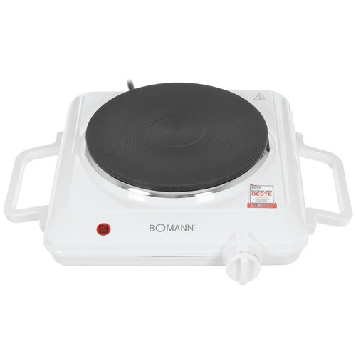 Купить Плита компактная электрическая Bomann EKP 5027 CB белый  5327197. Характеристики, отзывы и цены в Донецке
