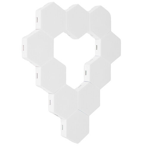 Купить Светильник настенно-потолочный Home Ideas Треугольники (10 модулей) белый/белый  9178376. Характеристики, отзывы и цены в Донецке