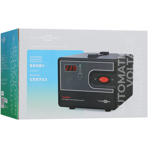 Купить Стабилизатор напряжения FinePower SVR 900W  5419942. Характеристики, отзывы и цены в Донецке