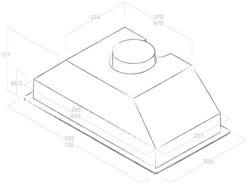 Купить Вытяжка полновстраиваемая Elica ERA C IX/A/52 серебристый/серебристый  8123661. Характеристики, отзывы и цены в Донецке