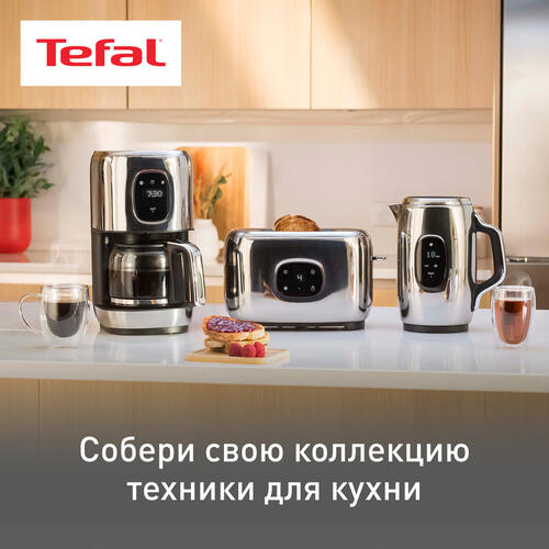 Купить Электрочайник Tefal Majestuo KI883D10 серебристый  9071492. Характеристики, отзывы и цены в Донецке